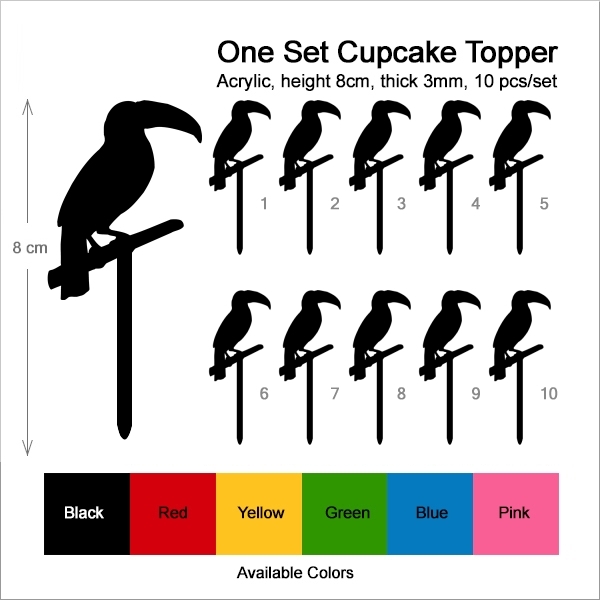 Toucan Bird Cupcake