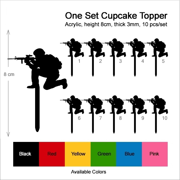 Soldier M16 Rifle Cupcake