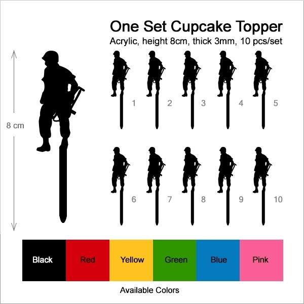 Soldier Military Cupcake