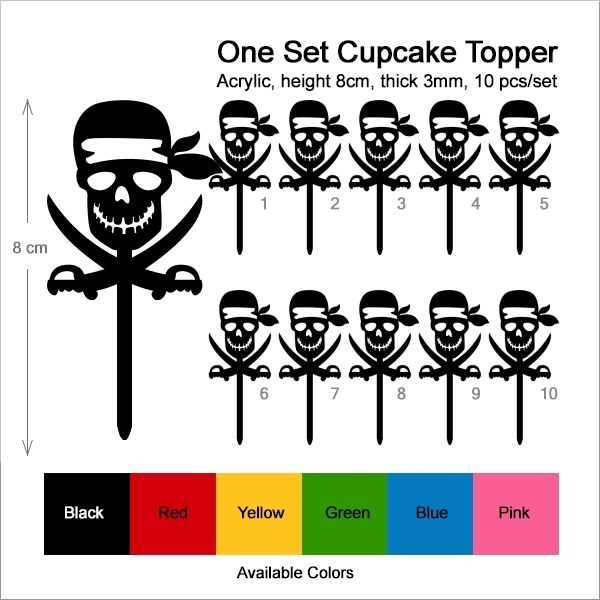 Pirates Skull Cupcake