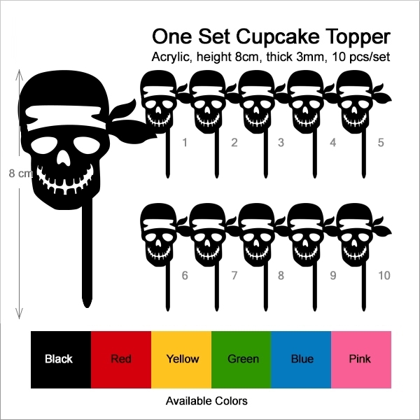 Pirate Skull Cupcake