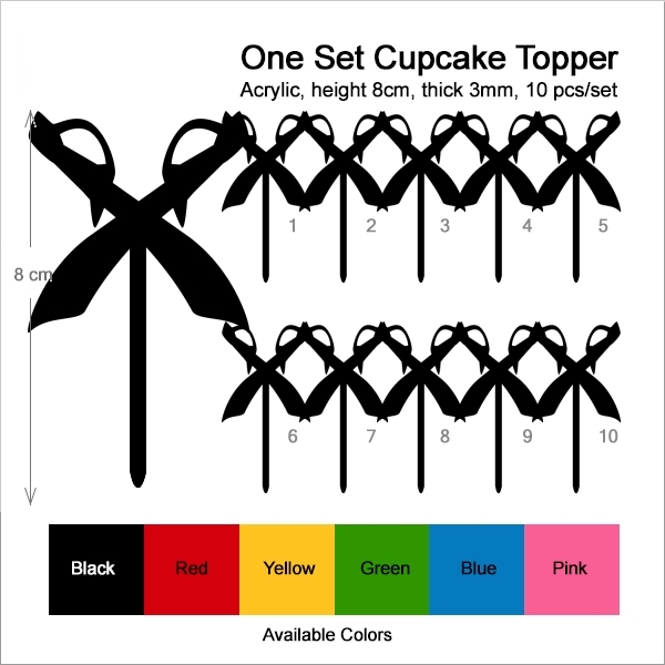 Pirate Swords Cupcake