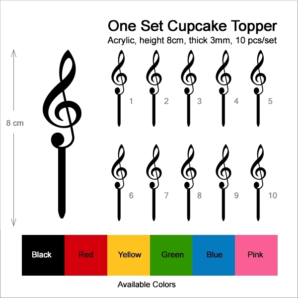 Music Note Cupcake