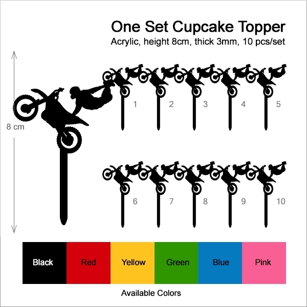 Extreme Sport Freestyle Motocross Cupcake