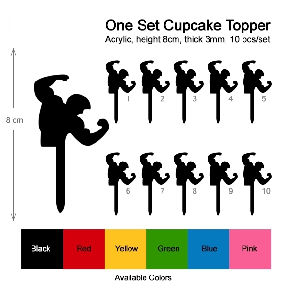 Strong Muscle Bodybuilding Cupcake