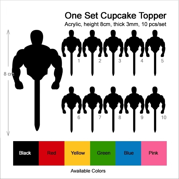 Strong Muscle Bodybuilding Cupcake