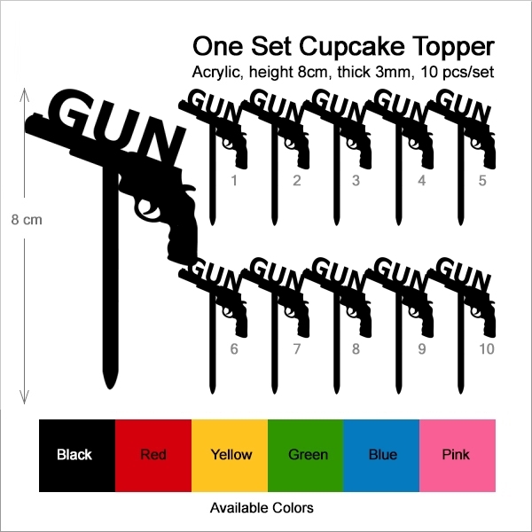 Gun Cupcake