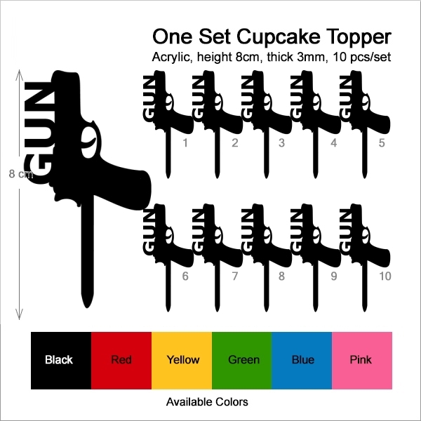 Gun Cupcake