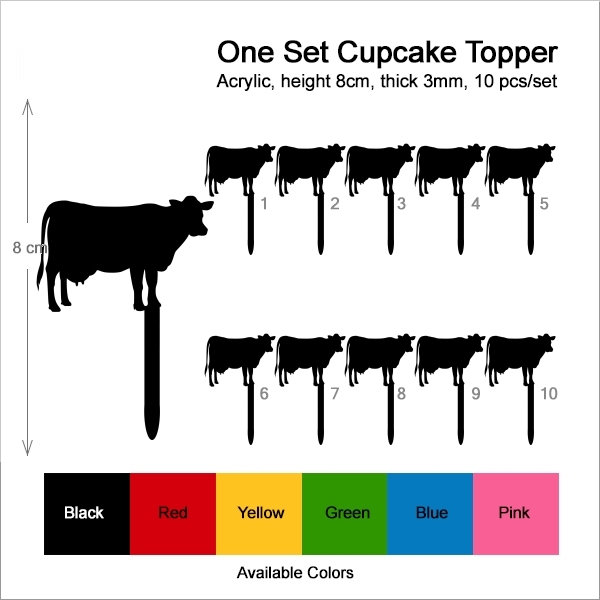 Dairy Cattle Cattle Cow Cupcake
