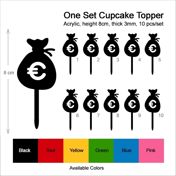 Euro Money Pouch Cupcake