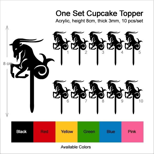 Zodiac Capricorn Cupcake