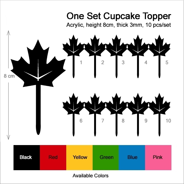 Canada Maple Leaf Cupcake