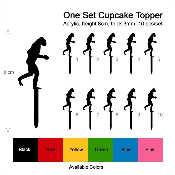 Human Evolution Cupcake