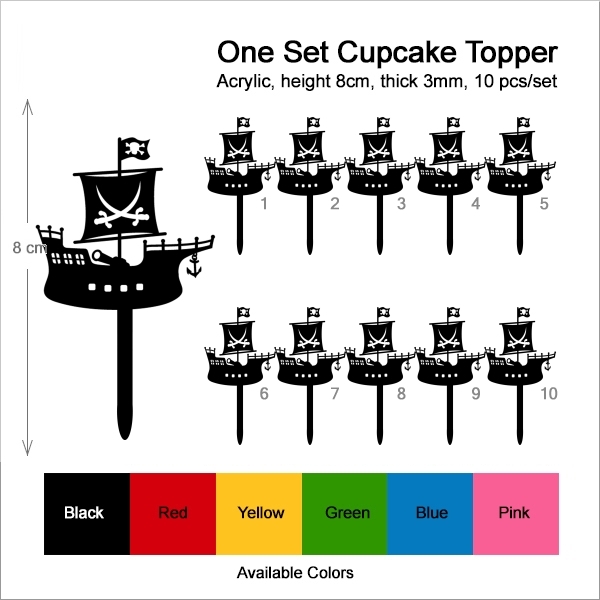 Pirate Ship Cupcake