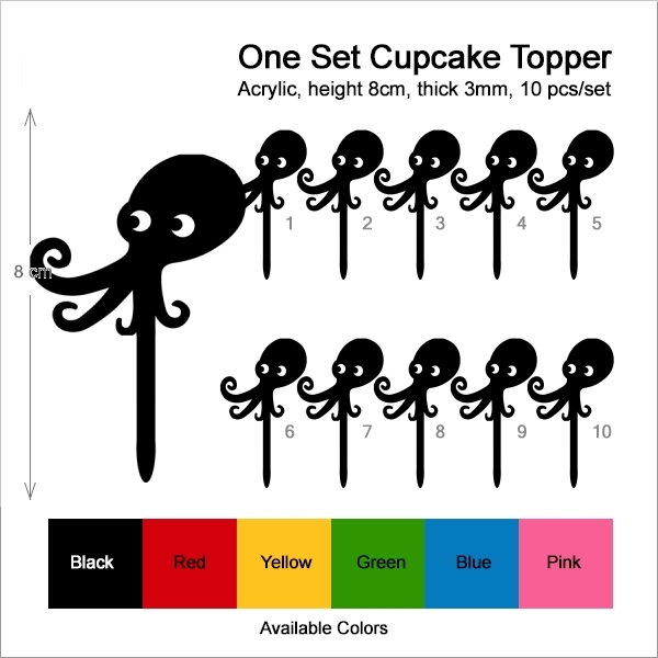 Squid Cupcake