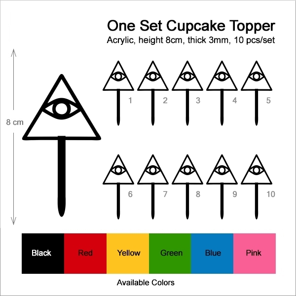 Cao Dai Eye of Providence Cupcake