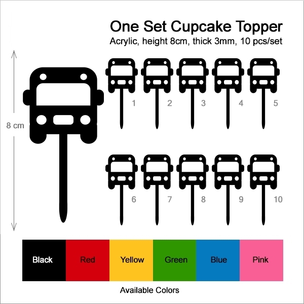 Cute Minibus Cupcake