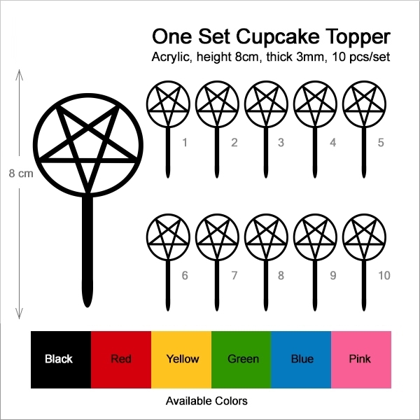 Inverted Pentagram Cupcake