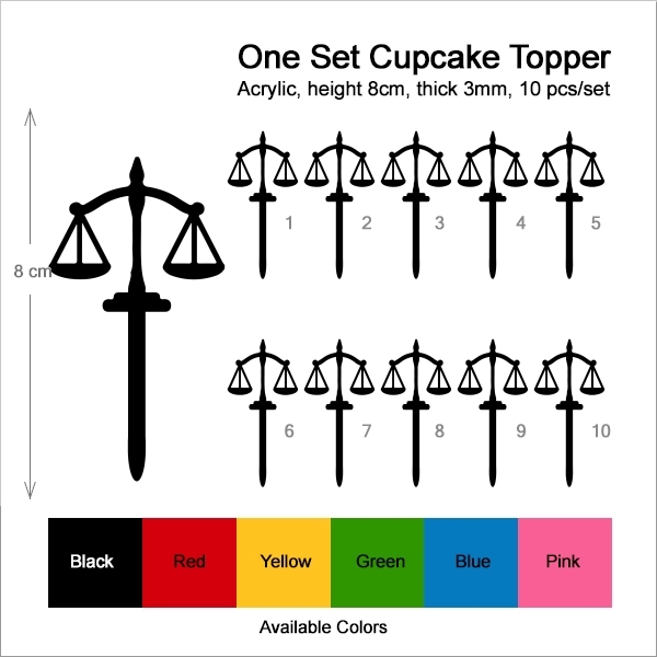 Justice Symbol Cupcake