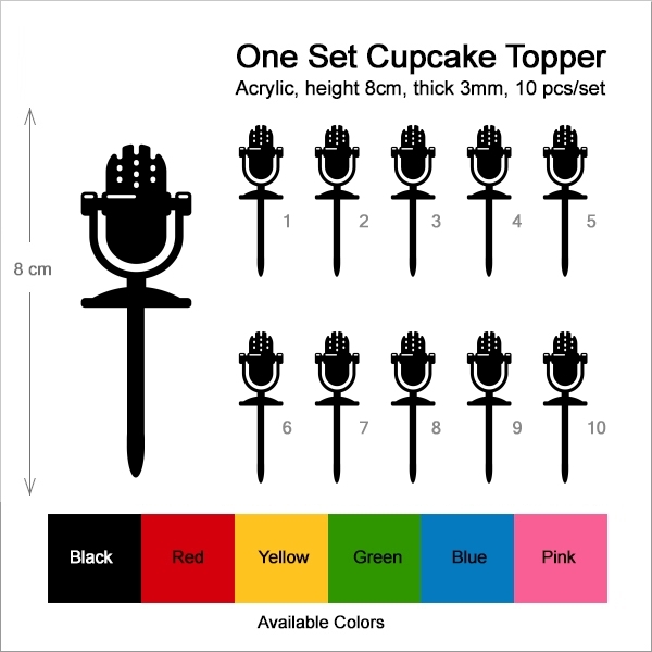 Microphone Cupcake