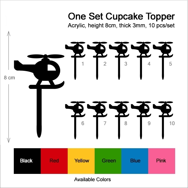 Mini Helicopter Cupcake