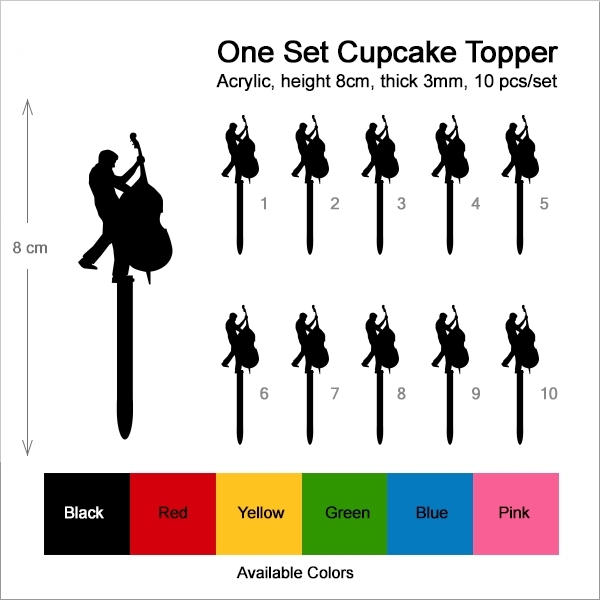 Musician Cello Orchestra Cupcake