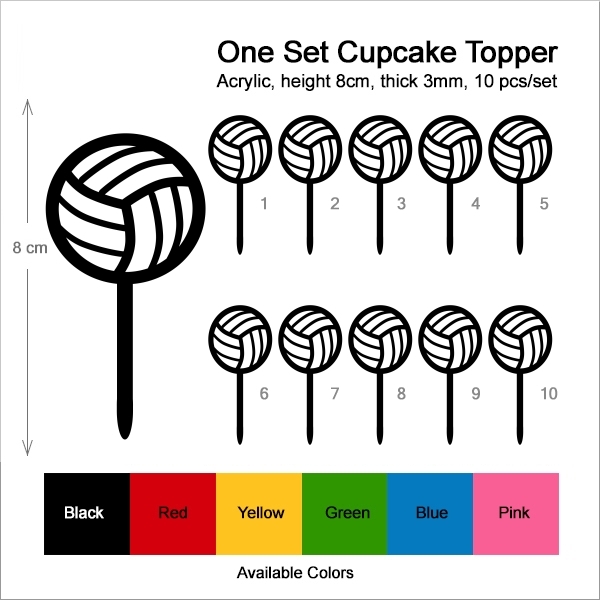 Volleyball Cupcake