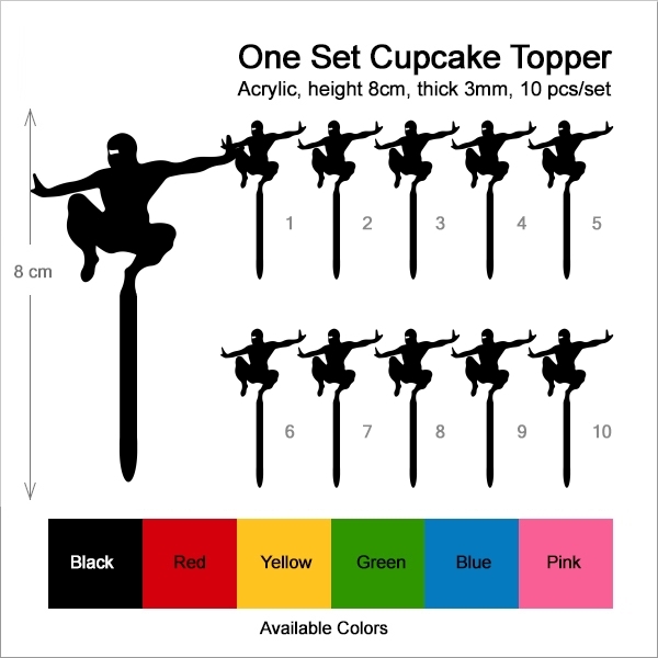 American Ninja Jump Cupcake