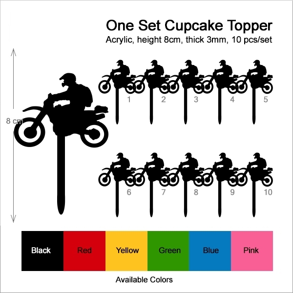 Travel Motorbike Cupcake