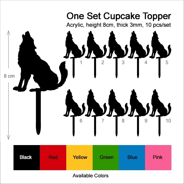 Wolf Howling Cupcake
