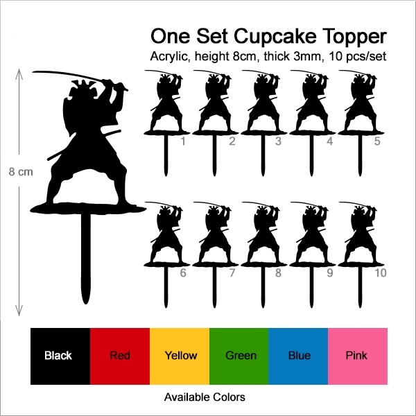 Japan Samurai Cupcake
