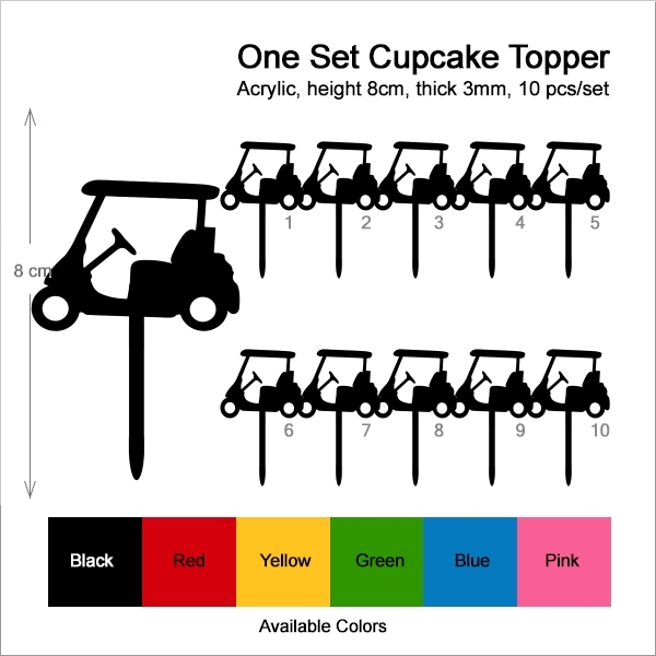 Golf cart Cupcake