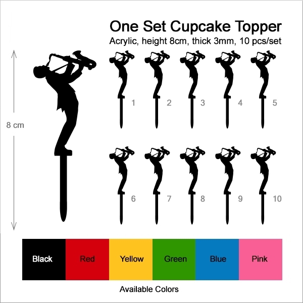 Musician Saxophone Cupcake
