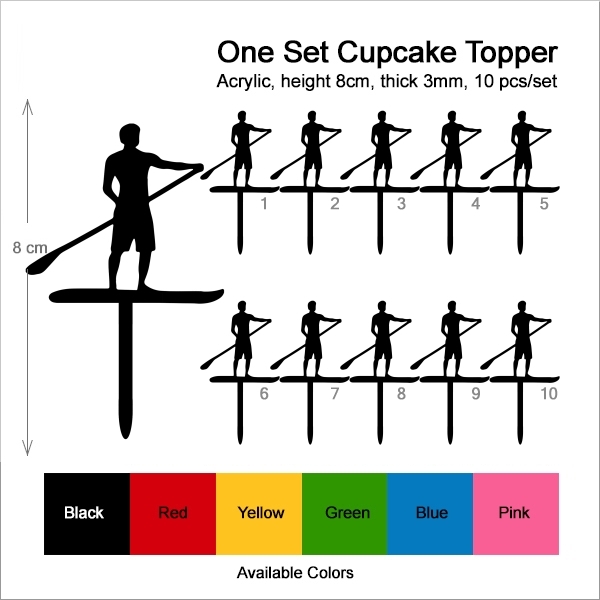 Stand Up Paddle Board Cupcake