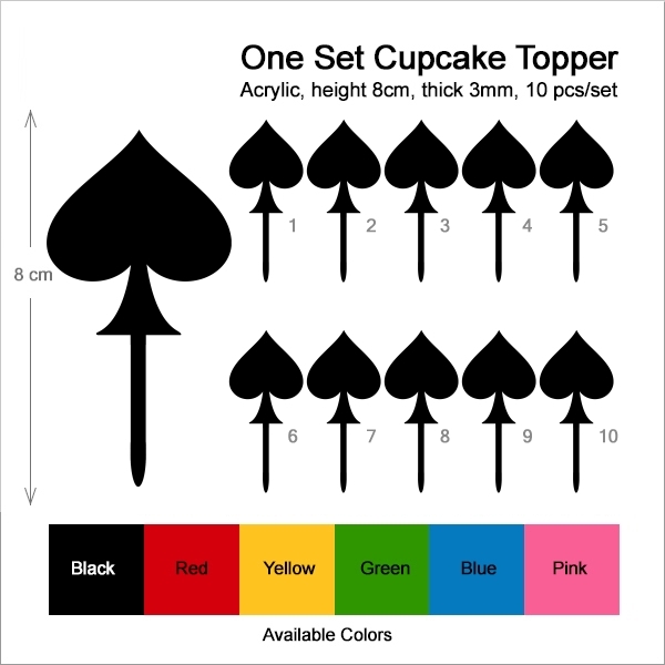Poker Spade Cupcake