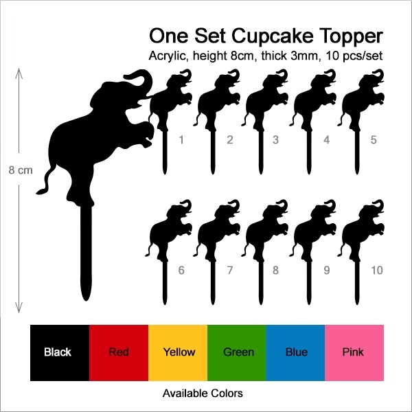 Elephant Circus Cupcake