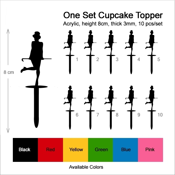 Top Hat Tab Dance Cupcake