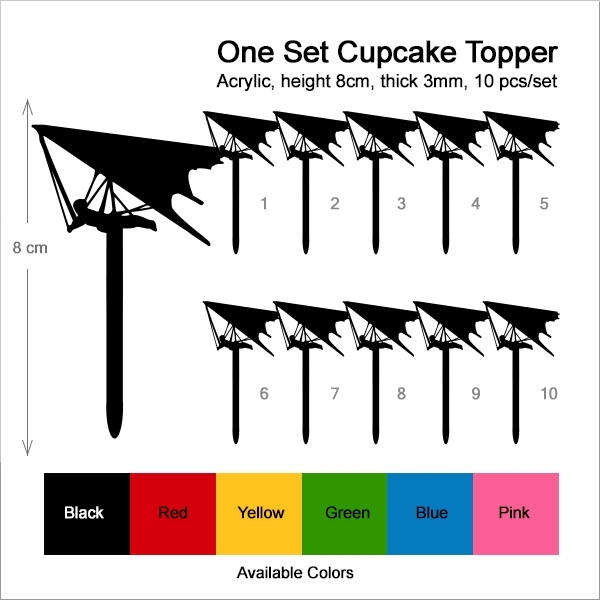 Hang Glider Cupcake