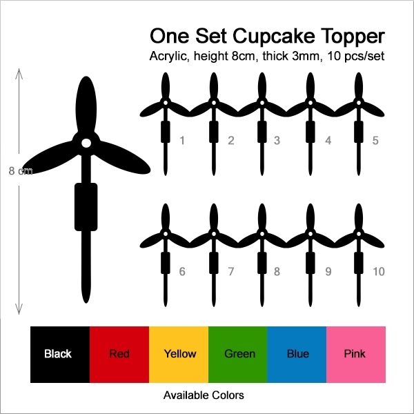 Modern Windmill Cupcake