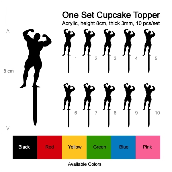 Fitness Male Cupcake