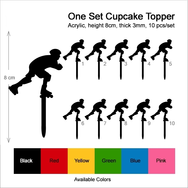 Male Skating Cupcake