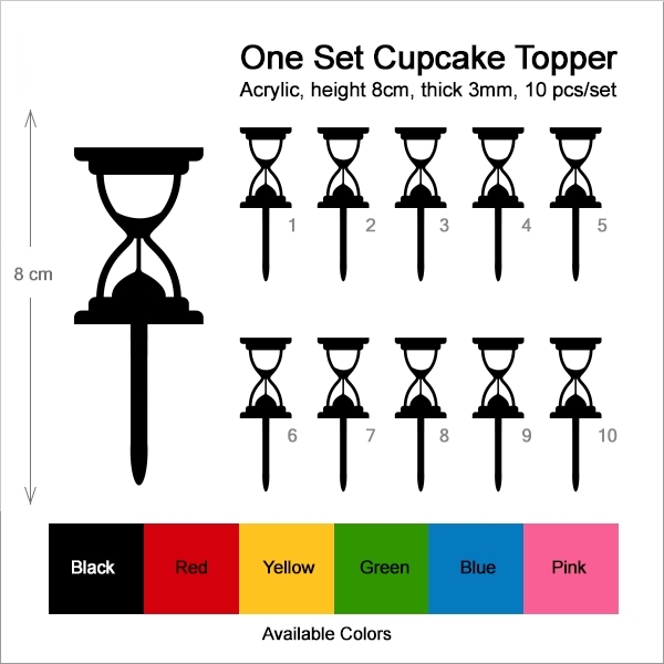 Sand Clock Timer Cupcake