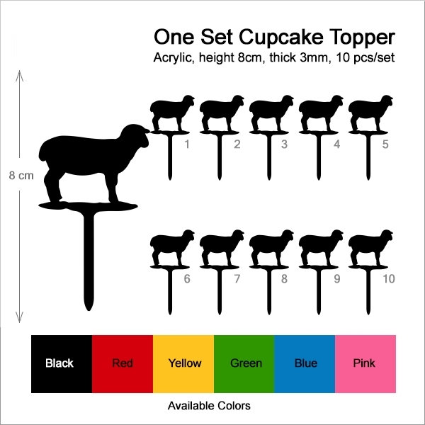 Sheep Animal Barn Yard Farm Cupcake