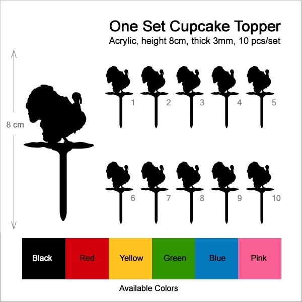 Turkey Barn Yard Animal Farm Cupcake