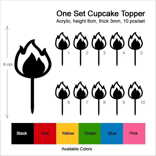 Fire Cupcake