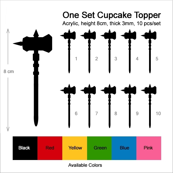 Hammer Weapon Cupcake