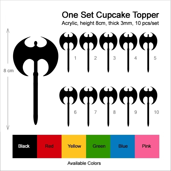 Axe Weapon Cupcake