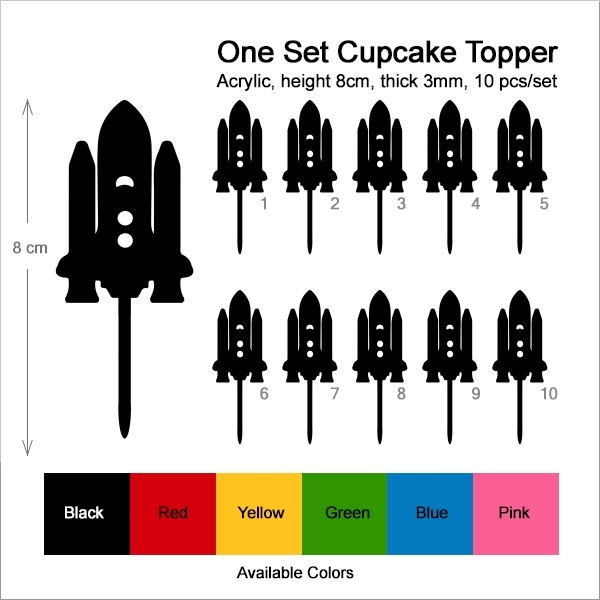 Space Shuttle Cupcake