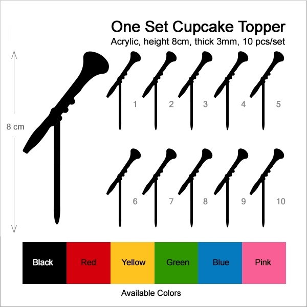 Oboe Music Instrument Cupcake