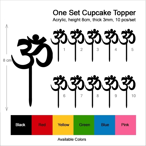 Hindu Om Cupcake